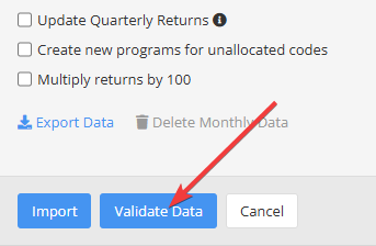 Validate Data Button