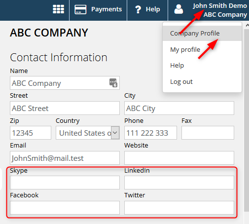 Social Links — You can also display social icons from different services.
