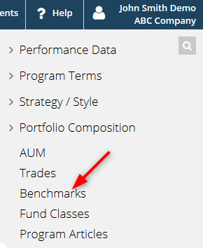 Delete benchmarks — Remove benchmarks available in TopSheets