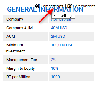 Abbreviate large numbers in the General Information table — Mouse-over the general information table and click “edit settings” link.