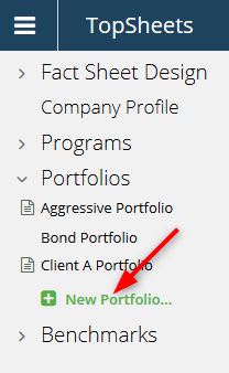 Blended benchmarks — Create new hypothetical portfolio