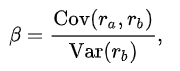 Beta formula Beta formula