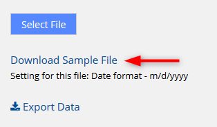Creating Import file / Mass import file — Single program import file