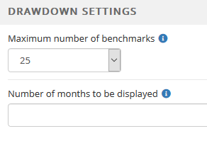 Drawdown chart — The chart displays loosing periods of a program and selected benchmarks.