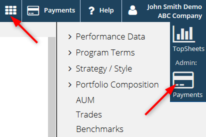 Invoice or receipts — Receipts for credit card payments are included in a separate module called Payments.