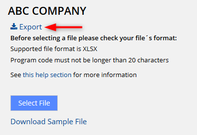 Export Fund Terms / Links to all reports — Export the data
