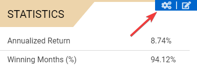 Hide statistics without values — Move your mouse over the widget in the preview frame and click Edit settings