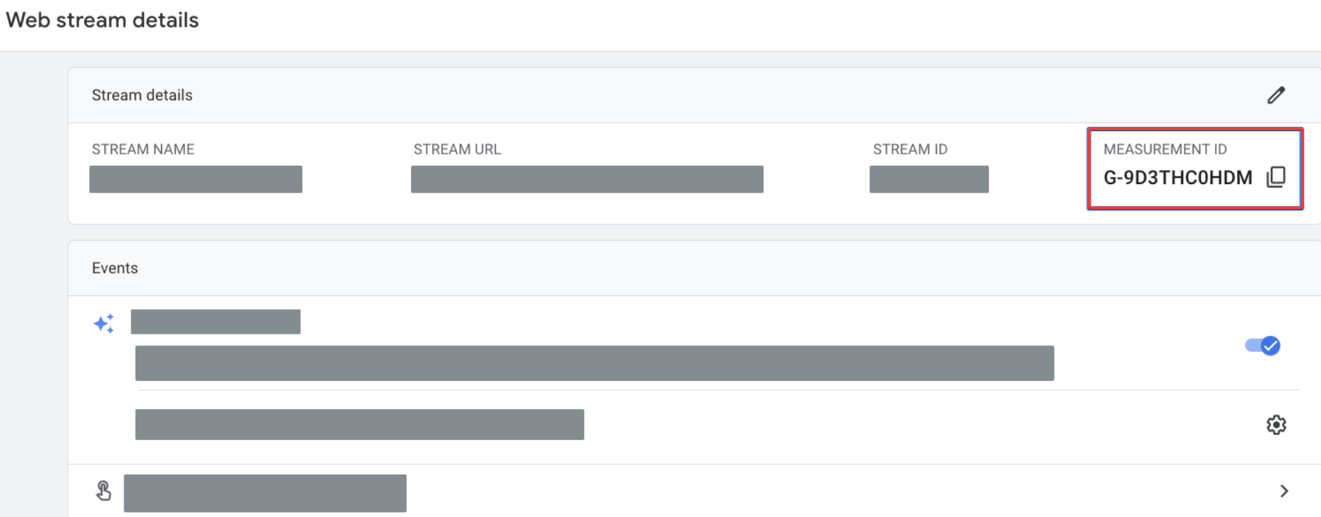 Adding Google Analytics tracking code — Find your Measurement ID