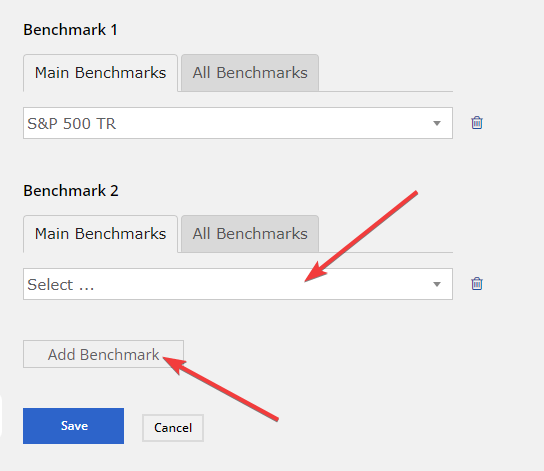 Add custom benchmark — Assign a custom benchmark to a program