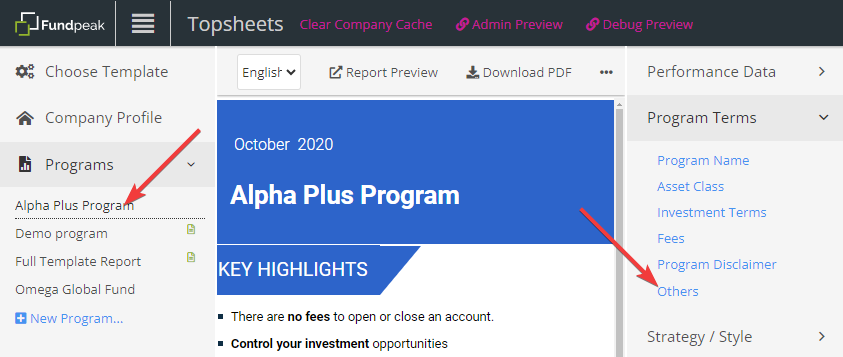 Switch between compounded and non-compounded calculation — Program