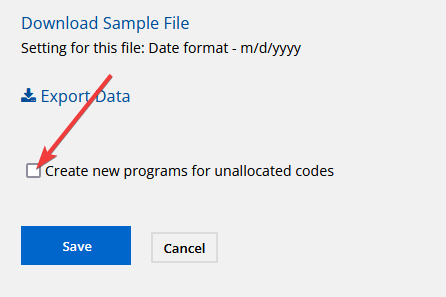 Add new programs — Create multiple new programs using mass-import