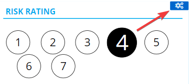 Risk Rating — Change risk rating settings