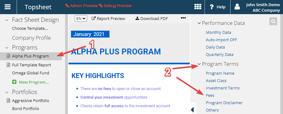 High-water Mark — Select Program 2.