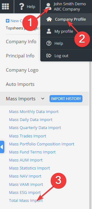 Total Mass Import — Importing ZIP file