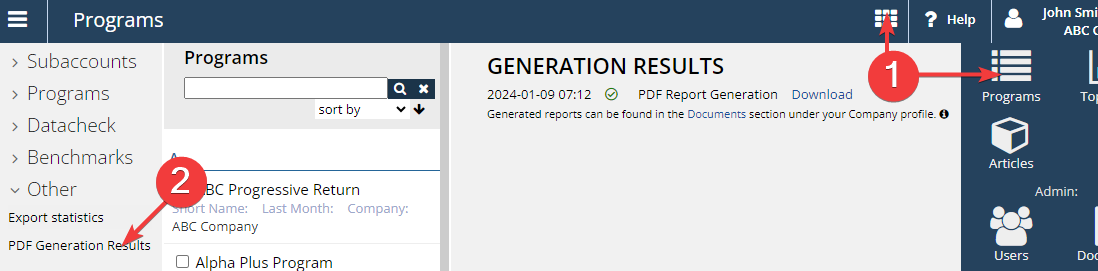 Automatic PDF generator — Download your factsheets