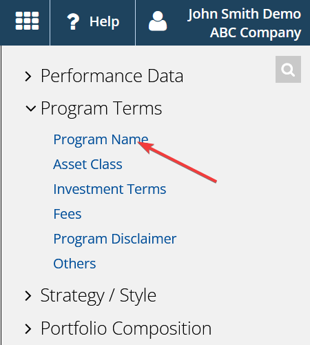Program identifier — Individual programs