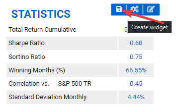 Embed fund data and outputs on your website — Select a widget
