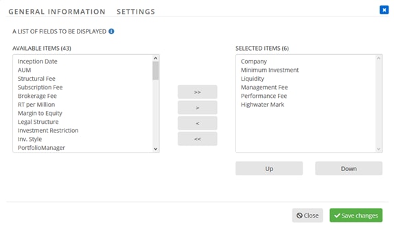 General Infomration Dialog Image