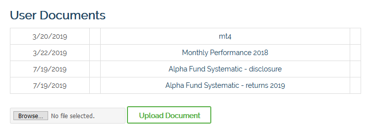 Fund portal - User documents - Image