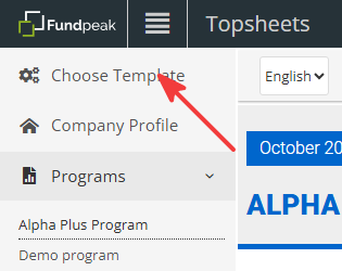 Image - Choose factsheet template