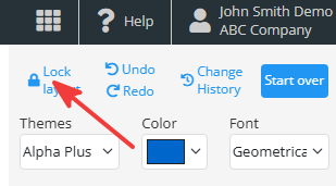 Image - Locked layout